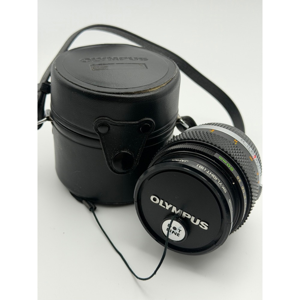 Olympus OM-System Zuiko MC Auto-Macro 50mm f/3.5 Lens with Case and Hoya Filter